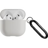 NATIVE UNION Native Union, Silikonski ovitek za AirPods 4 s kovinskim karabinom, Siva, (5000227521) | Shoptok.si