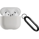 Native Union, Silikonski ovitek za AirPods 4 s kovinskim karabinom, Siva, (5000227521)