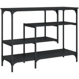 Maison Chic konzolna miza - miza ob steni s policami črna 100x35x75 cm, (21785965) Cene
