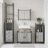  Set ormarića za kupaonicu 3 kom. Siva Sonoma 40 x 36 x 181 cm Cijene