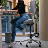 MID.YOU Pisarniški Stol Halifax Work, Siva | Shoptok.si