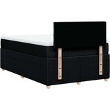  Krevet s oprugama i madracem crni 120 x 200cm od tkanine | shoptok.hr