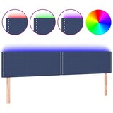  Posteljno vzglavje modro 180x5x78/88 cm blago, (20932757) | Shoptok.si