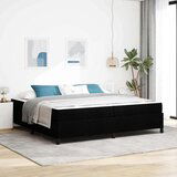  Krevet s opruga kutije Crna Crna 200 x 200 cm | shoptok.hr