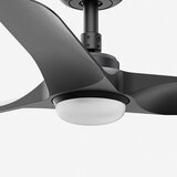 Faro 33825WT1S - LED prigušiva ventilator HEY S 10W/230V CCT prečnik 90 cm crna WT + daljinski upravljač | Eponuda.com