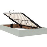  LED krevet za pohranu s madracem Svjetlosiva 120 x 200 cm | shoptok.hr