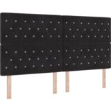  Box Spring Postelja z Blazino Črna 180x200 cm Žamet, (22050167) | Shoptok.si