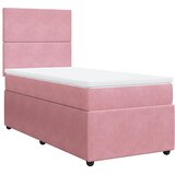  Box spring krevet s madracem ružičasti 80 x 200 cm baršunasti | shoptok.hr
