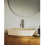 Kave Home Bež kamnit umivalnik 55x35 cm Darnen – | Shoptok.si