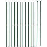 vidaXL Mrezna ograja s prirobnico zelena 1,6x25 m | Shoptok.si