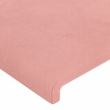  LED uzglavlje ružičasto 144x5x118/128 cm baršunasto | shoptok.hr