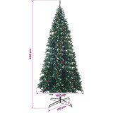  Umjetno božićno drvce 400 cm PVC i čelik Zelena i bijela | shoptok.hr