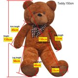  XXL mekani plišani medvjedić smeđi 135 cm | shoptok.hr