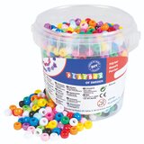 Playbox Set šarenih plastičnih perli koje se mogu kuhati, 1200 komada, u kanti | shoptok.hr