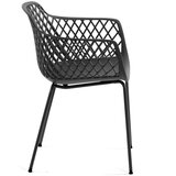 Kave Home Temno siv kovinski vrtni stol Quinn – | Shoptok.si