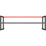 Okvir za radni stol mat crni i mat crveni 180x57x79 cm metalni | shoptok.hr