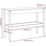  Konzolna mizica 110x40x75 cm trdna borovina, (20711366) | Shoptok.si