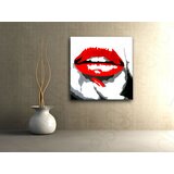  Ručno slikane slike na platnu na platnu POP Art RED LIPS 1-dijelna () Cijene