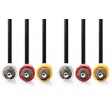 Nedis CVGP24300BK50 Kabl 3xRCA muški - 3xRCA muški 5m | Eponuda.com