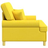  XXL fotelja s jastucima Svijetlo žuta Tkanina - Svjetložuta 85 cm | shoptok.hr