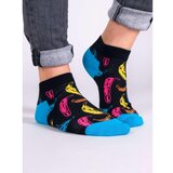 Yoclub Unisex's Ankle Funny Cotton Socks Patterns Colours SKS-0086U-A900 Cene
