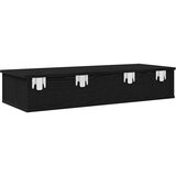  Zidna polica s ladicama crna 100x37,5x19 cm izrađeno drvo | shoptok.hr