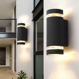  Fasadna zidna lampa Crna Cene
