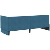  Kutni krevetni okvir s madracem s uzglavljem 2 pcs Plava Baršun | shoptok.hr
