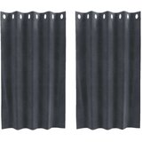  Zavjese za zamračivanje 2 pcs Svijetlo siva 140 x 140 cm Baršun | shoptok.hr
