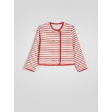 Reserved - Dvoredna prugasta jakna - crvena | shoptok.hr