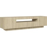 vidaXL TV omarica z LED lučkami sonoma hrast 160x35x40 cm | Shoptok.si