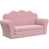 Maison Chic Raztegljiv Otroški kavč - Otroški divan - Otroški sedež dvosed roza mehak pliš, (21729682) | Shoptok.si
