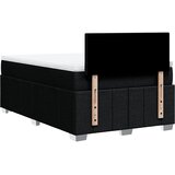  Krevet box spring s madracem crni 120 x 190 cm od tkanine Slike