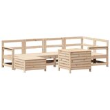 vidaXL Vrtna sedežna garnitura 7-delna trdna borovina, (21145789) | Shoptok.si