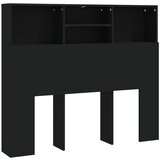 Maison Chic vzglavna omarica - nočna omarica - posteljna omarica črna 120x19x103,5 cm, (21705303) Cene