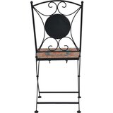Bistro 3-dijelni mozaični bistro set s pločicama narančasto-sivi | shoptok.hr