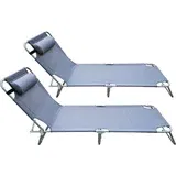  baštenski set dve ležaljke sa jastukom B003