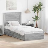  Okvir za krevet Siva Sonoma 75 x 190 cm Konstruirano drvo | shoptok.hr
