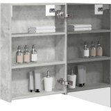  Kopalniška ogledalna omara Betonsko siva 50 x 14,5 x 70 cm, (5000233350) | Shoptok.si