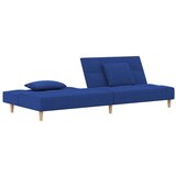  Dvosjed na razvlačenje s dva jastuka plavi od tkanine | shoptok.hr