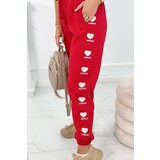 Kesi Cotton pants Amour red Cene