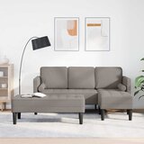  Set sofe s jastukom 2 pcs Sivo-smeđa Poliester | Eponuda.ba