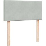 Box spring krevet s madracem svjetlosivi 80 x 200 cm baršunasti | shoptok.hr