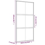  Klizna vrata zlatna 102 5x205 cm matirano staklo ESG i aluminij | shoptok.hr