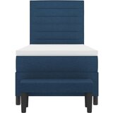  Postelja z vzmetnico in klopjo Modra 90x190 cm Tkanina, (22083836) | Shoptok.si