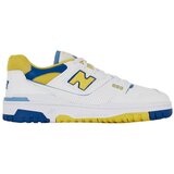 New Balance Modne superge Baskets 550 blanc avec accents jaunes Bela Cene