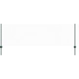 vidaXL ograjni stebri 11 kos U-kanal zelena 80 cm jeklo, šesterokotna ograja zelena 0.8x25 m jeklo | Shoptok.si