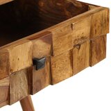  Stolić za kavu od masivnog drva šišama s premazom boje meda 110 x 50 x 37 cm | shoptok.hr