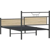  Posteljni okvir brez vzmetnice sonoma hrast 107x203 cm inž. les, (21791059) | Shoptok.si