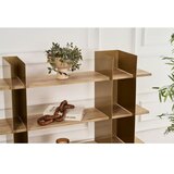 Hanah home Polica za knjige Shb-017-A, 120x31x120 cm, Zlatne boje | Eponuda.ba